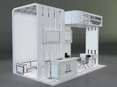 Booth Stand Exhibition a647a 3D model