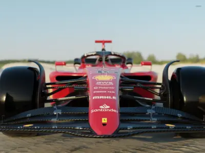 Ferrari F1 75 2022 Charles Leclerc Rigged 3D model