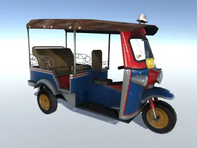 Tuk-tuk thailand tuk tuk - thailand tuk tuk Low-poly 3D model