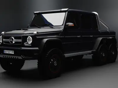 Mercedes-Benz G-Class W463 6 x 6 FOR SUBDIV Low-poly 3D model