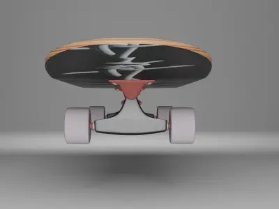 Skateboard on wheels 3D model