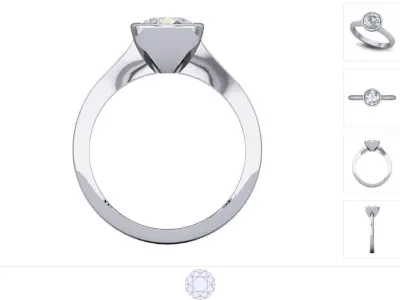 Women ring 3dm stl render detail 3D print model 11