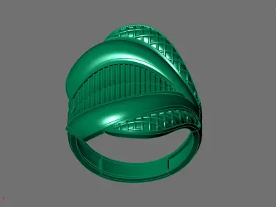 Women Ring Plain Ring Ready STL 3DM Models Womens Rings 3D print model 33