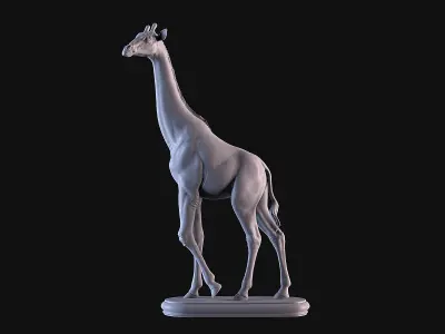 Giraffe Pack Sculpture 3D print model