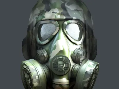 Helmet 3d model military combat Military Low-poly Low-poly 3D model 87