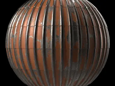 Roof Tile Materials 100- Metal Roofing By Snow - Sbsar Pbr 4k Texture