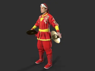 man Character Low-poly 3D model