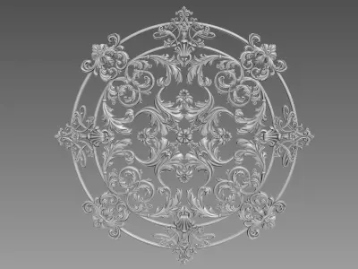 Decorative Rosette 3D model