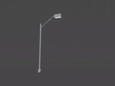 Lamppost simple Free low-poly 3D model