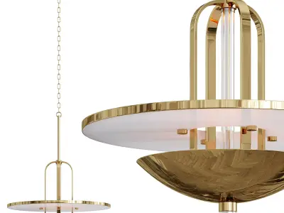  Eight Light Cage Pendant  3D model