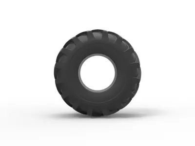 Tire of Timberjack Scale 1 to 25 3D print model