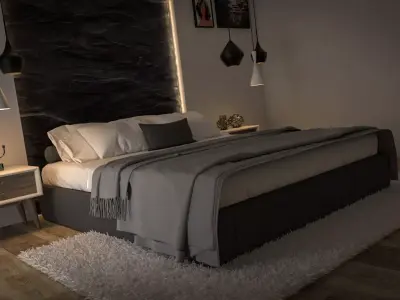 bed room Free 3D model purchase