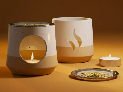 Tea Incense Burner  3D model