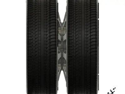 JrMania Truck Aluminum plus Tires  3D print model