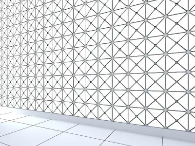 3d Wall Panel Low-poly 3D model