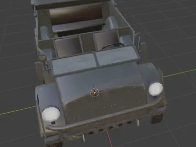 car truck Low-poly 3D model