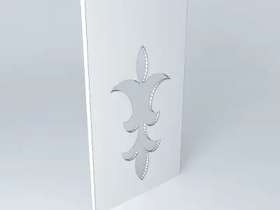 Wall wooden decor Free 3D model