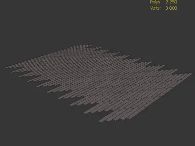 Wood floor Oak Cosmo Firestop 3D model