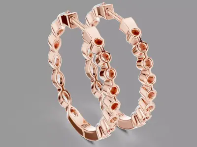  Diamond Hoops  3D print model