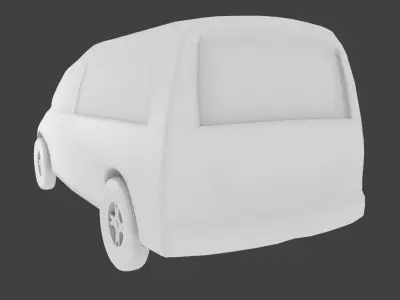 Simple Car Free low-poly 3D model