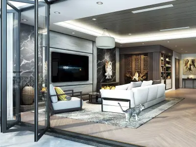 Azhome Studio TV Cabinet 3dmodel 3D model