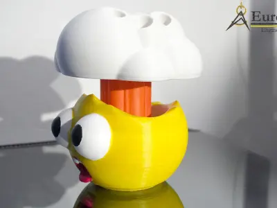 EXPLOSION POT AND PENCIL HOLDER 3D print model