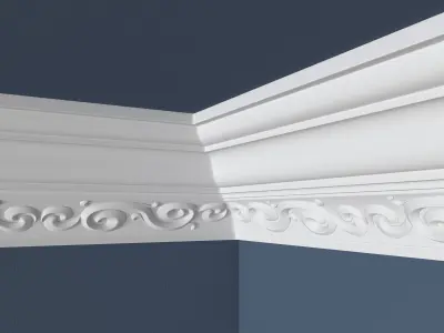 Decorative Crown Molding 3D model 18