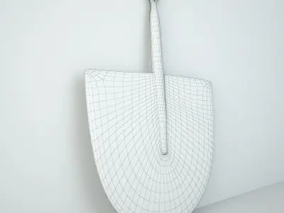 African Handwoven Fan 12 3D model