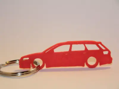 Audi A4 RS4 Keychain 3D print model
