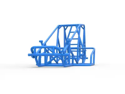 Frame for Sprint car Scale 1 to 25 3D print model