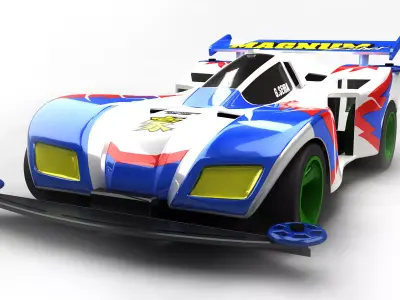 4WD CAR  racing 3D model-CFZS 3D model