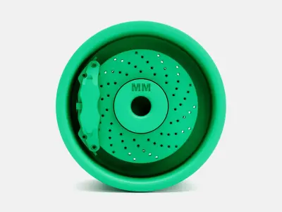 15x10 Magnum 500 Wheel and Brake 3D print model