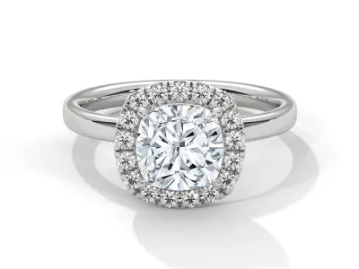 solitaire ring with detail images and 360 render videos 75 3D print model