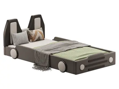 Twin Size Race Car 3D model