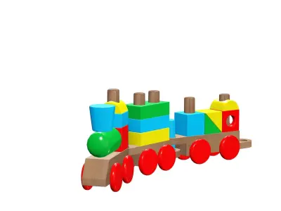 TRAIN LEGO VEHICLE CAR TOY KIDS 3D print model