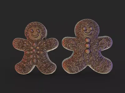ginger bread boy 3D print model