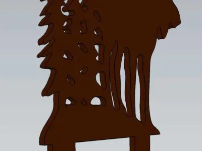 Wonderful Artificial Moose Home and Garden Outdoor Lawn Decor 3D model