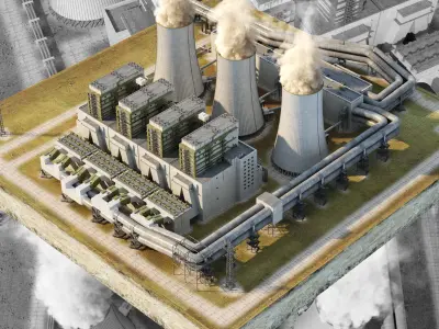 Coal Power Station  3D model