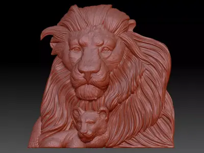 Lions 3D print model