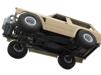 Uphill Sand Racing Dragster Scale 1 to 25 3D print model