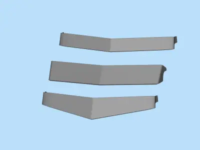 3DPrintsSTL SunVisor V-Style for RC Truck Duel Cab and etc 3D print model