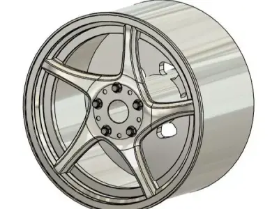 3SDM 3 35 FX RIMS FOR DIECAST 64 SCALE 3D print model