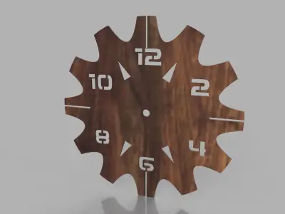 wall clock gear 3D print model