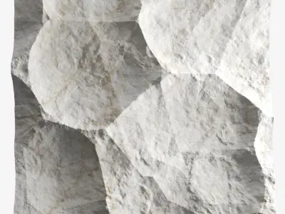 465-RockPanel piece of rock on wall 3D model