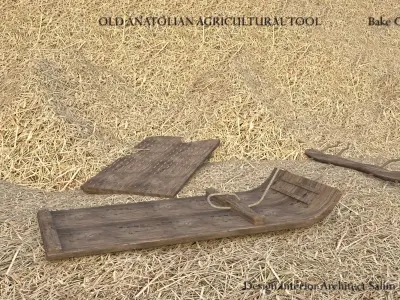  OLD ANATOLIAN AGRICULTURAL TOOL  DESIGN Low-poly 3D model