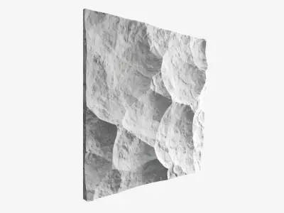 282-RockPanel piece of rock on wall 3D model