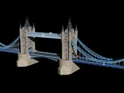 Tower bridge 3d model 3D model