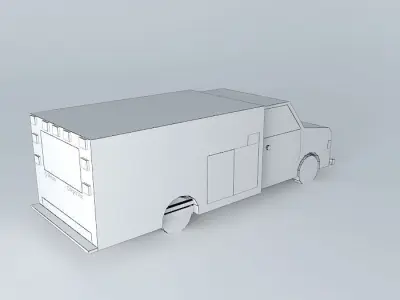 G-Motors CamperVan Free 3D model