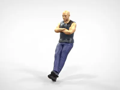 N2 F9 Dominic Toretto Vin Diesel in fast and furious 3D print model