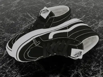 VANS UY SK8 MID REISSUE V 3D SHOES Low-poly 3D model